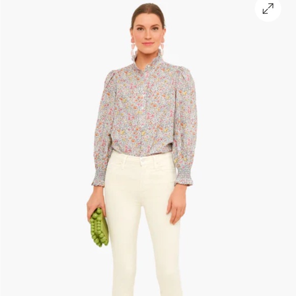 Tuckernuck Petite Poppy Teagan Popover Shirt - Picture 2 of 10